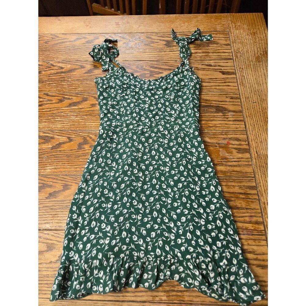 Reformation Christine Dress - Green Floral Print Sz 0